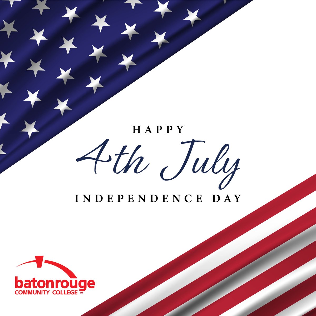 MyBRCC's tweet image. Wishing everyone a safe and happy 4th of July! 🇺🇸
As a reminder, all #MyBRCC campuses are closed today in observance of the Independence Day holiday. The college will resume normal business operations on Monday, July 7.
#4thofJuly #IndependenceDay