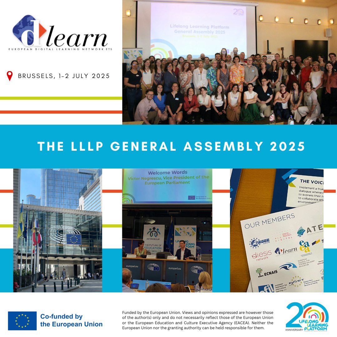 dlearneu's tweet image. European Digital Learning Network ETS 🇪🇺 proudly joined the General Assembly &amp;amp; High-Level Policy Debate of the Lifelong Learning Platform in Brussels 🏛️ as a key member &amp;amp; voting voice 🗳️.
Shaping the future of lifelong learning in Europe! 📚
#LLLPGA2025 #LifelongLearning #Dlearn