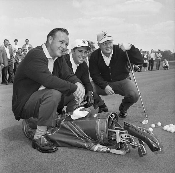TheGolfDivoTee's tweet image. Arnie, Gary and Jack at Firestone Country Club -