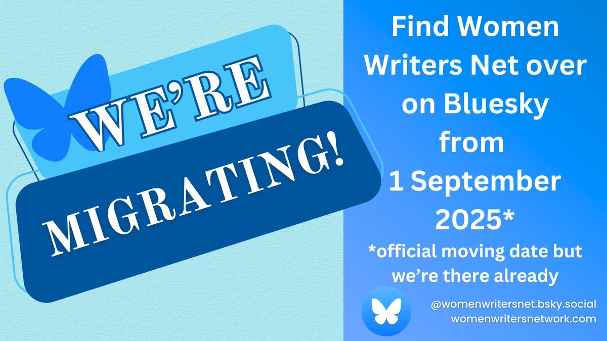 Change is in the air! 💨From 1 September, we won’t be on here much anymore, but on Bluesky. Same team, new skies! Come say hi: <a href="/womenwritersnet/">Women Writers Network</a>.bsky.social. #WritingCommunity