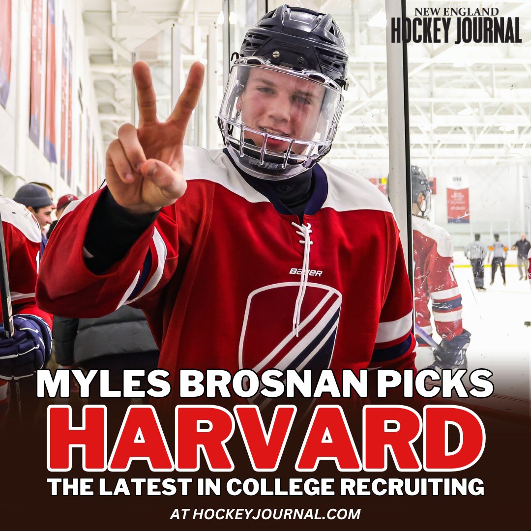 New England Hockey Journal (@nehockeyjournal) on Twitter photo Myles Brosnan, a top prep defenseman, committed to Harvard on Wednesday.
Check out that and other college hockey recruiting news.
From <a href="/EvanMarinofsky/">Evan Marinofsky</a>: hockeyjournal.com/myles-brosnan-… Myles Brosnan, a top prep defenseman, committed to Harvard on Wednesday.
Check out that and other college hockey recruiting news.
From <a href="/EvanMarinofsky/">Evan Marinofsky</a>: hockeyjournal.com/myles-brosnan-…