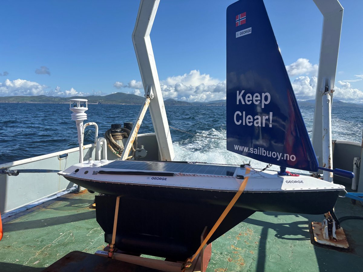 GeorgeEUproject's tweet image. The Sailbuoy autonomous surface ocean measurement platform was deployed yesterday off the coast of Ireland.
The platform is equipped with #CaPASOS, a system for CO₂ measurements developed and optimised in GEORGE🌊