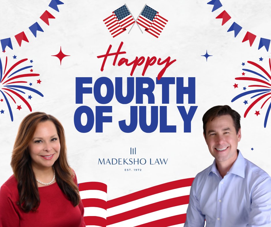 Happy 4th of July from all of us at Madeksho Law!
Wishing you a wonderful holiday weekend filled with family, fun, and meaningful moments together. 🇺🇸 🇺🇸 🇺🇸  #4thofJulyweekend  #4thofJuly #FamilyFun