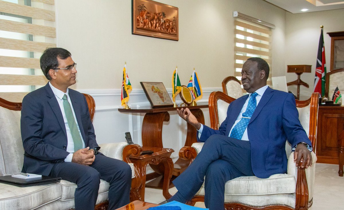 The ODM Party (@theodmparty) on Twitter photo PL <a href="/RailaOdinga/">Raila Odinga</a> hosted Ag. Indian High Commissioner to Kenya Mr. Sushil Prasada where they discussed the historic bond of friendship between Kenya and India, which dates back to pre colonial times. Raila lauded India for being a worthy development partner. PL <a href="/RailaOdinga/">Raila Odinga</a> hosted Ag. Indian High Commissioner to Kenya Mr. Sushil Prasada where they discussed the historic bond of friendship between Kenya and India, which dates back to pre colonial times. Raila lauded India for being a worthy development partner.