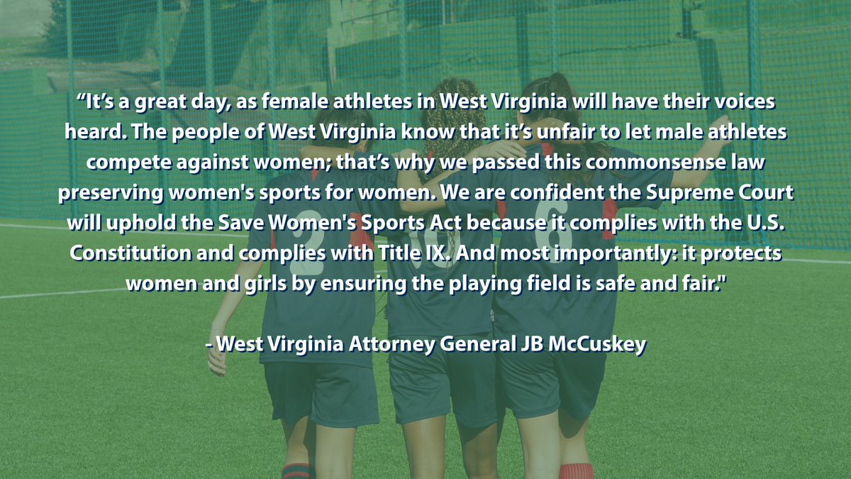WestVirginiaAG's tweet image. BREAKING: WV AG JB McCuskey announced today that the SCOTUS has agreed to hear State of WV v. B.P.J. This case involves a challenge to WV’s Save Women’s Sports Act, which protects biological female athletes by keeping sports competitive and safe for women and girls.
READ MORE:…