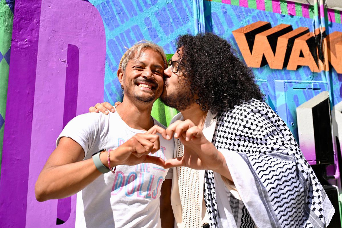 Proud to launch this new mural in Shoreditch with LGBTQI+ community artist Disco Dickins ahead of #PrideInLondon.  
  
A bold message to LGBTQI+ Londoners: this is home. You belong here. You are #LovedandWanted 🏳️‍🌈  
  
📍See it at Redchurch St x Turville St, Shoreditch by 20 July