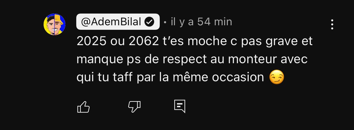 Ces mecs sont des gros fdp , la réponse au commentaire de Dooms est lunaire. Comment ils peuvent avoir 2M de follow ?