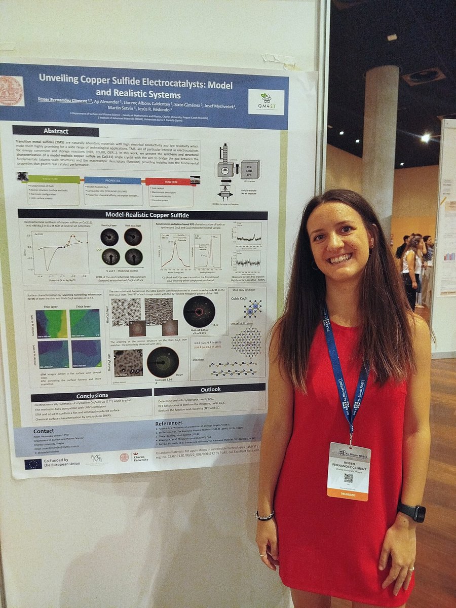 Roser Fernandez i Climent (@roserfernandezc) on Twitter photo This week a little closer to home at the #XLBienal2025 presenting our fundamental study of copper sulfides model-realistic catalyst developed at <a href="/surfphyschem/">Surface science lab</a> in <a href="/matfyz/">Matematicko-fyzikální fakulta Univerzity Karlovy</a> <a href="/JesusRedox/">Jesús Redondo</a>
<a href="/Geen_Rseq/">GEEN_RSEQ</a> <a href="/RSEQUIMICA/">RSEQ</a> This week a little closer to home at the #XLBienal2025 presenting our fundamental study of copper sulfides model-realistic catalyst developed at <a href="/surfphyschem/">Surface science lab</a> in <a href="/matfyz/">Matematicko-fyzikální fakulta Univerzity Karlovy</a> <a href="/JesusRedox/">Jesús Redondo</a>
<a href="/Geen_Rseq/">GEEN_RSEQ</a> <a href="/RSEQUIMICA/">RSEQ</a>