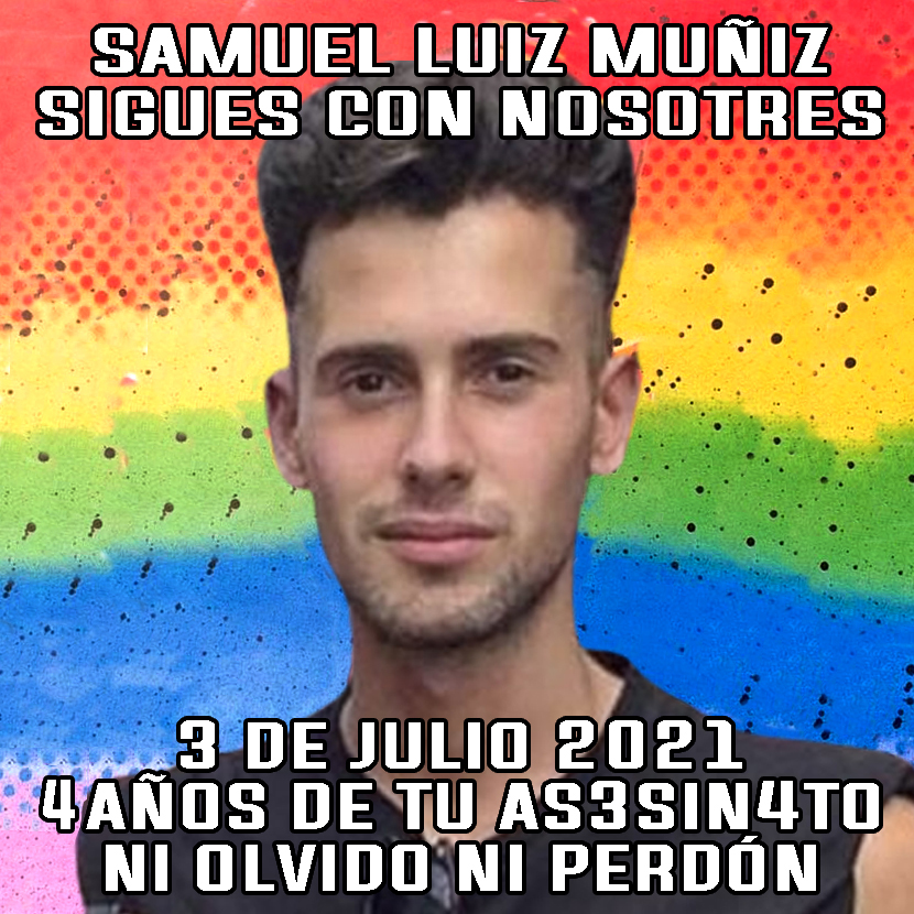 Samuel Luiz Muníz.
Cuatro año de tu as3.sin4to.
Sigues En Nuestros Corazones.
Ni Olvido Ni perdón.
