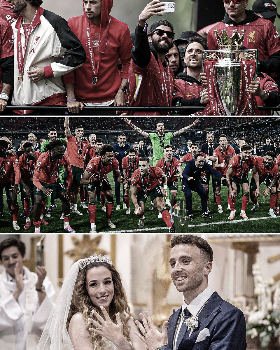 WJ_Simiyu's tweet photo. In a span of 1 month, #diogojota won the #EPL the #uefanationsleague and married the love of his love. Life is too short!
#restinpeace https://t.co/LrqOnY1ubg
