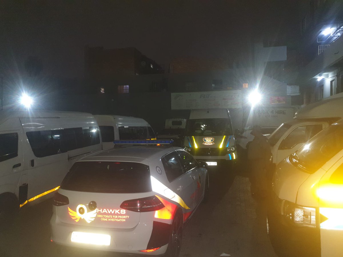 GP_CommSafety's tweet photo. In a collaborative operation involving the Hawks, Directorate for Priority Crime Investigation (DPCI) Cyber Crime Unit, Gauteng Traffic Police, and Gauteng Traffic Wardens, officers acted on intelligence received from an informant about a printing business in Yeoville suspected of producing fraudulent documents for immigrants from various countries. 

Upon arrival at the premises, officers uncovered a fully equipped setup used to manufacture a wide range of fake documents. These included South African birth certificates, marriage certificates, work permit visas, passports, SARS certificates, identity documents, bank statements with counterfeit bank stamps, CIPC certificates, and refugee asylum documents.

#GrowingASaferGauteng #bootsontheground #TacklingG13