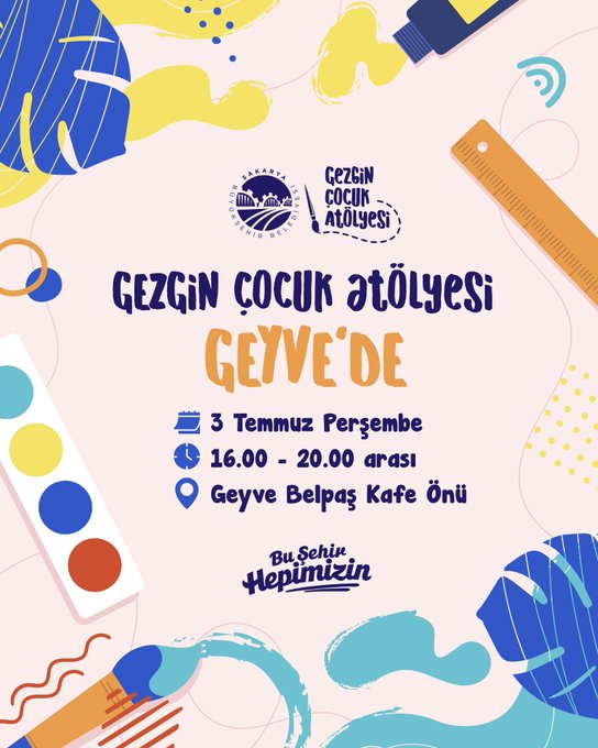 Sakarya’da Çocuklar İçin Gezgin Atölye Etkinliği