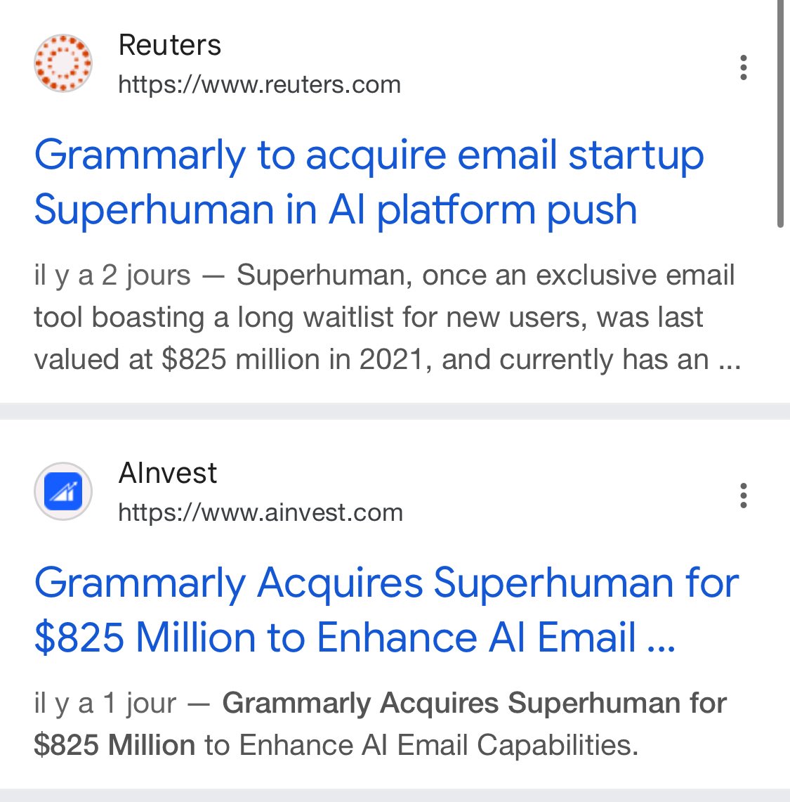 News vs AI news