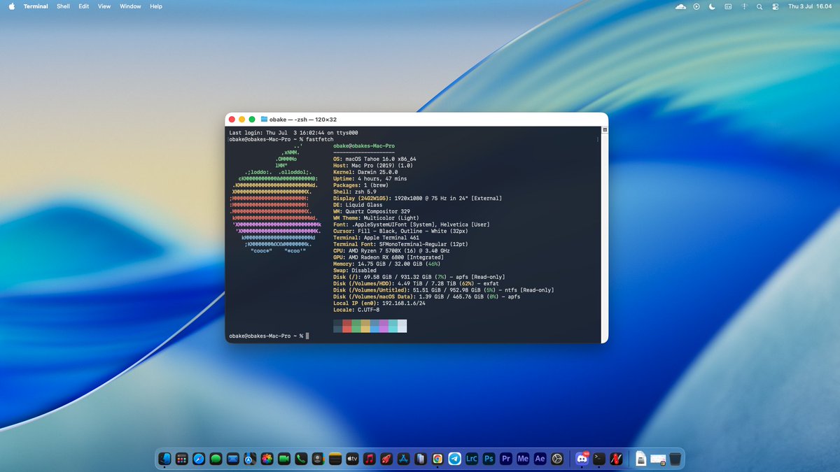 miriprian_'s tweet photo. Hackintosh macOS Tahoe 26 Beta 2
macOS 26, also known as macOS Tahoe, is the final major version of macOS that will support Intel-based Macs. Setelah itu (macOS 27 and latest) hanya eksklusif untuk mac Silicon.
The end of Hakcinsoth? https://t.co/NUtZXFMmbR