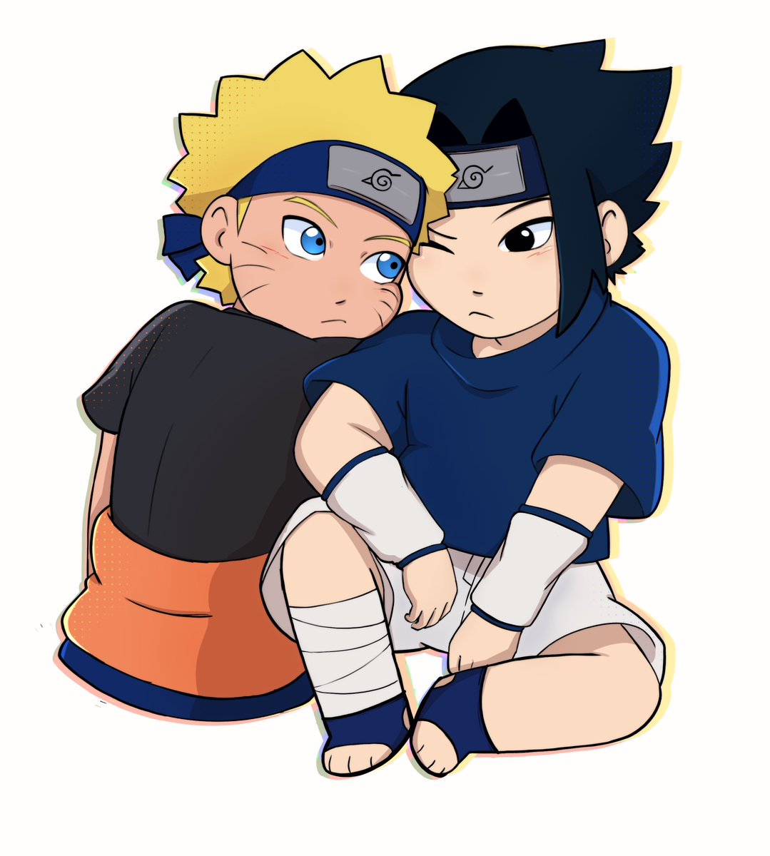 Horrible artblock Going back to my roots with these two 🥲#Narusasu