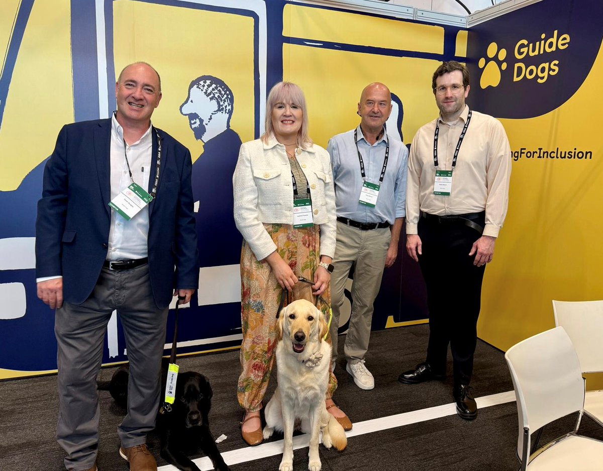 Our Policy and Campaigning team are at the Local Government Association conference in Liverpool this week speaking to local councillors about making active travel more accessible, and how to build an inclusive, safer environment for people with sight loss (1/2)👇