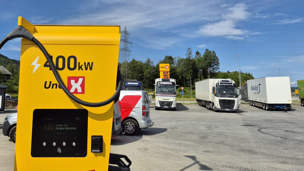 7-Eleven Nyborg, Bergen has also put in place dedicated 400kW truck chargers.