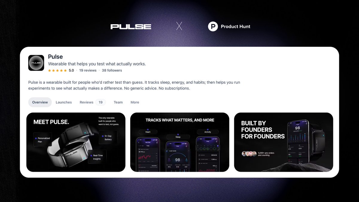 we are live on Product Hunt!

this is where the world outside the crypto bubble starts to notice what we’ve been building for over a year.

real consumer hardware, crypto infra under the hood.