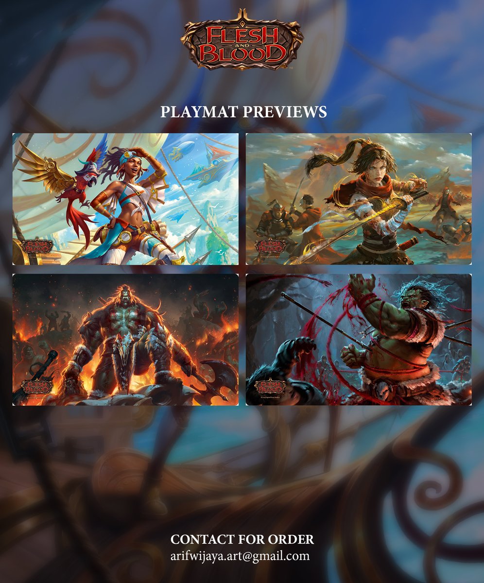 Arif Wijaya (@arifwijaya_art) on Twitter photo Hello! I'm going to <a href="/fabtcg/">Flesh and Blood</a> Pro Tour Singapore (17-20 July 2025) as one of the guest artist. #fabtcg
Pre-order is open! Message or email at arifwijaya.art@gmail.com to order.
Thank you and hope to meet you there at the event!
Form with shipping info: docs.google.com/spreadsheets/d⦠Hello! I'm going to <a href="/fabtcg/">Flesh and Blood</a> Pro Tour Singapore (17-20 July 2025) as one of the guest artist. #fabtcg
Pre-order is open! Message or email at arifwijaya.art@gmail.com to order.
Thank you and hope to meet you there at the event!
Form with shipping info: docs.google.com/spreadsheets/dβ¦