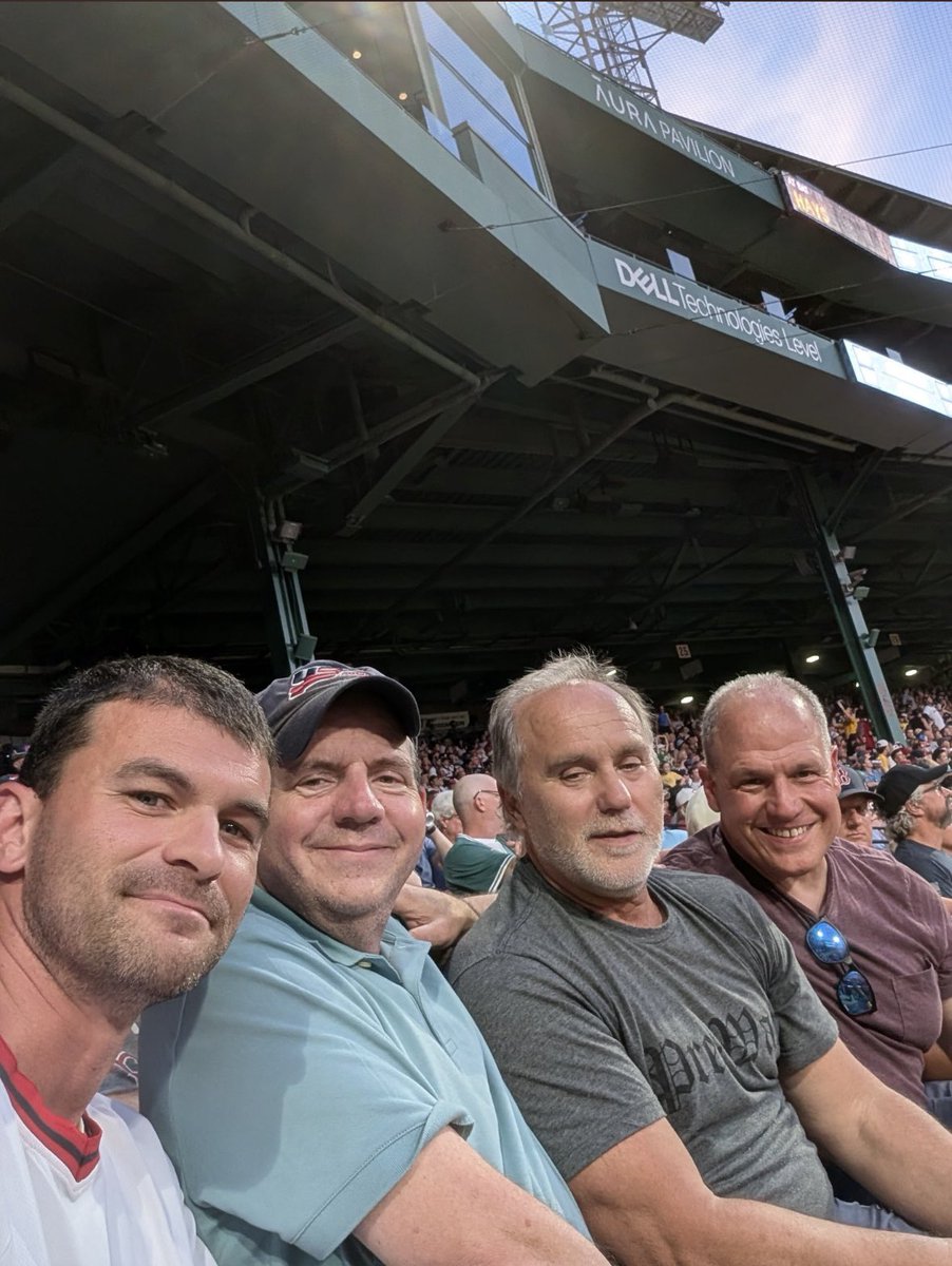 Fun night at Fenway with. <a href="/TheFrizz87/">Scott F</a> <a href="/delspacefranco/">Mark Del Franco</a> &amp; <a href="/RickCanale/">Rick Canale</a>