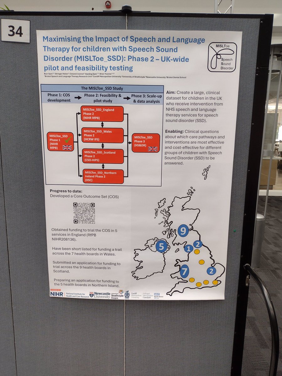 The @misltoe_ssd team are out far and wide today. I'm really proud to representing the ongoing work at #CHCR2025 given an overview of the ongoing project. <a href="/ResearchNBT/">Research at North Bristol NHS Trust</a> <a href="/NIHRresearch/">National Institute for Health and Care Research</a> <a href="/NorthBristolNHS/">North Bristol NHS Trust</a>