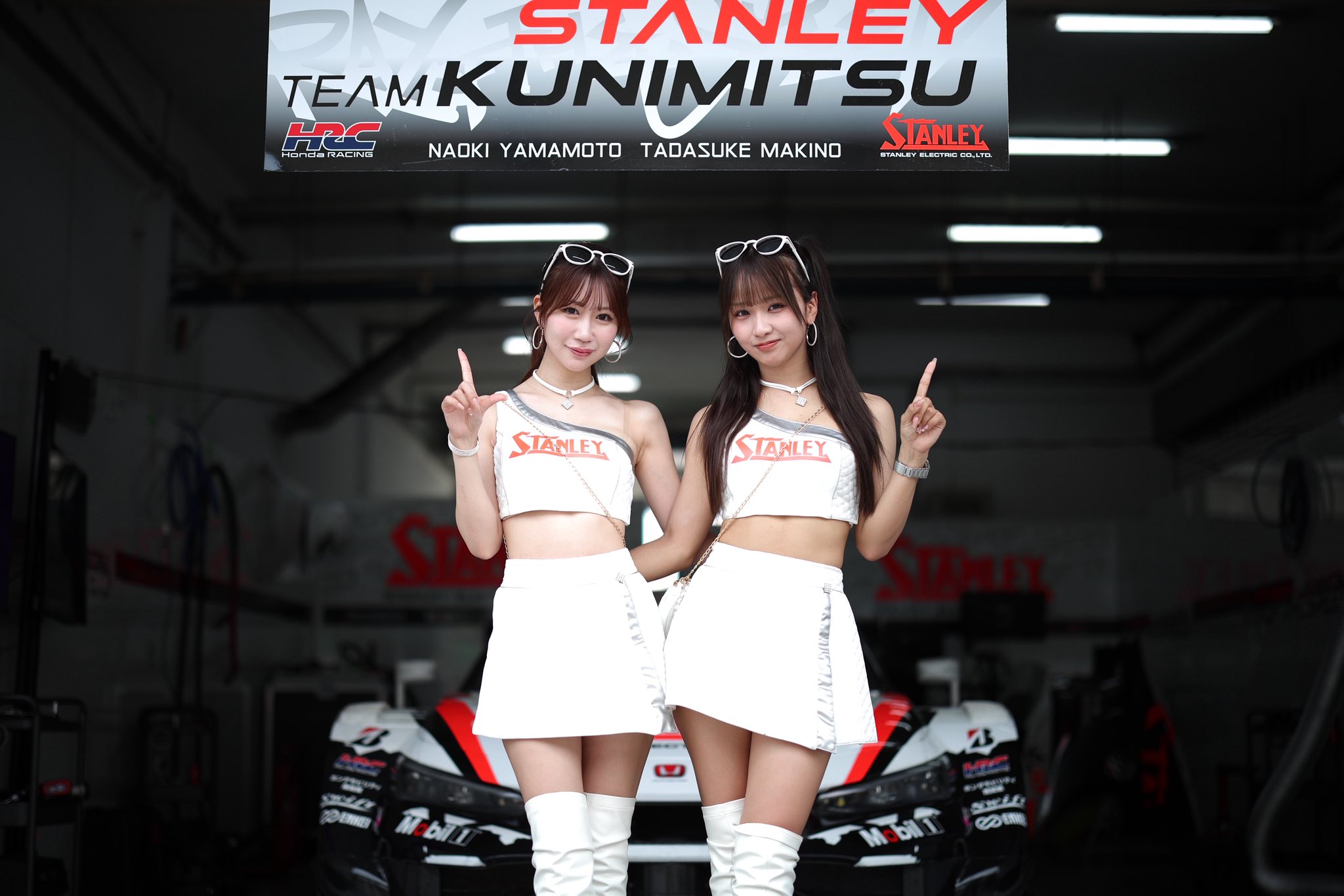 2019 TEAM KUNIMITSU オリジナルサーキットアンブレラ サイン入 autosport web shop / STANLEY TEAM KUNIMITSU 2025 NEWERA T