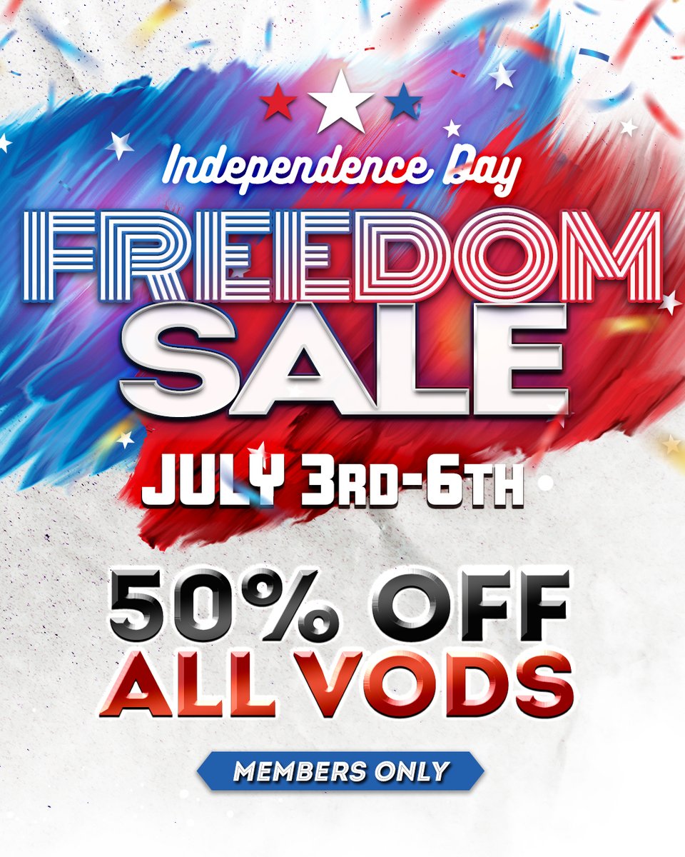 Celebrate Independence Day with explosive savings at HerBiceps.com . Members get 50% OFF ALL VODs now through July 6th! From sculpted physiques to jaw-dropping flexing, freedom never looked this powerful. 
.
.
.
#herbiceps #femalemuscle #strongandsexy #sale #fbb