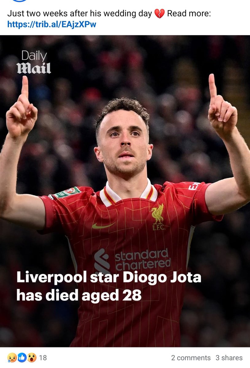 Life is very unpredictable, Rest in peace Jota 🕊️🕊️🕊️