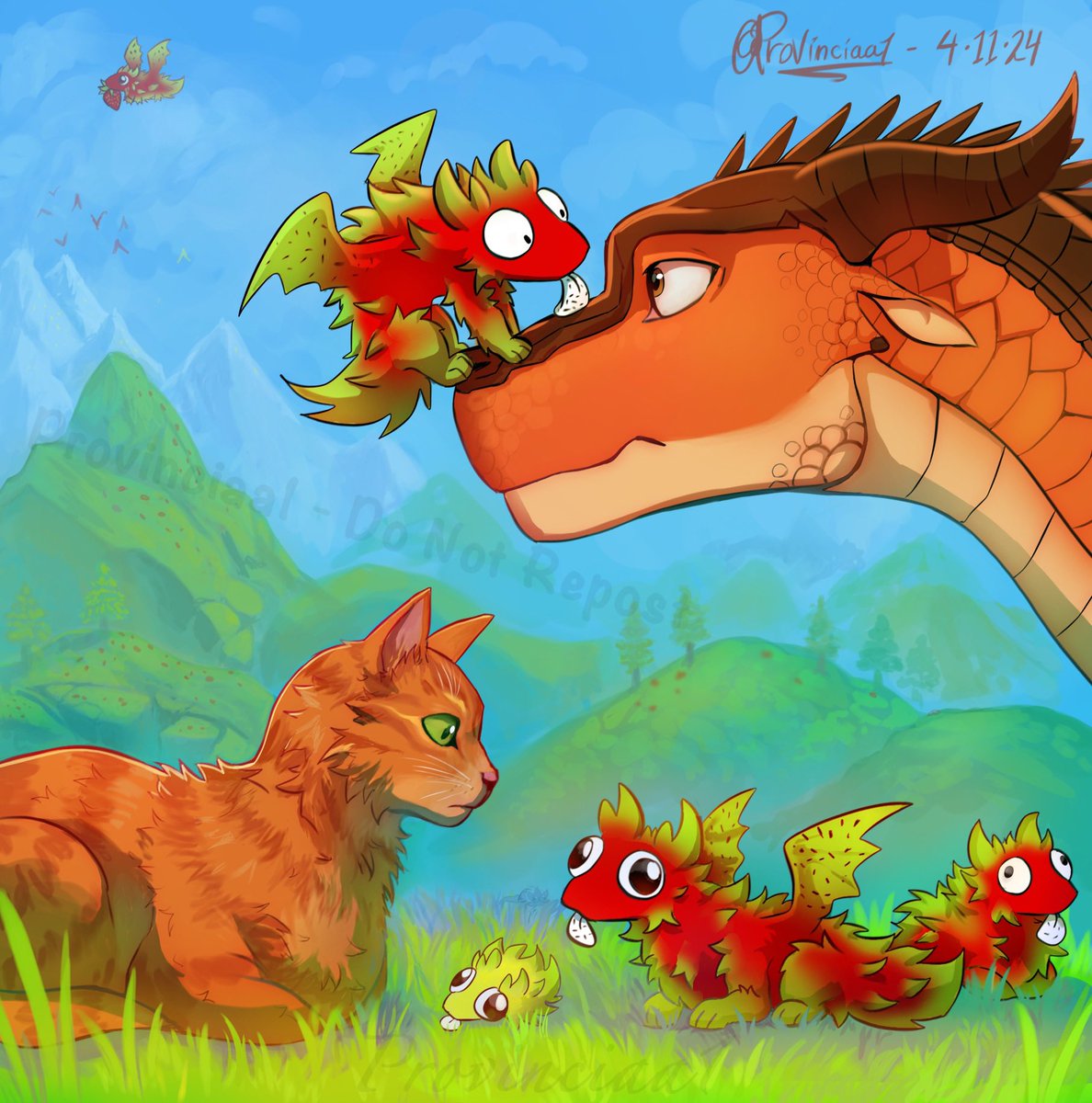 Provinciaa1's tweet photo. Dragonfruits are everywhere, not just in the Wings of fire universe, they come across in many universes. Planning to scatter off to find places to be safe, to stay away from the starfruits
Also a reason on why most of my artworks have a lil froot, also like being as an easteregg https://t.co/9VdeDMdy1a