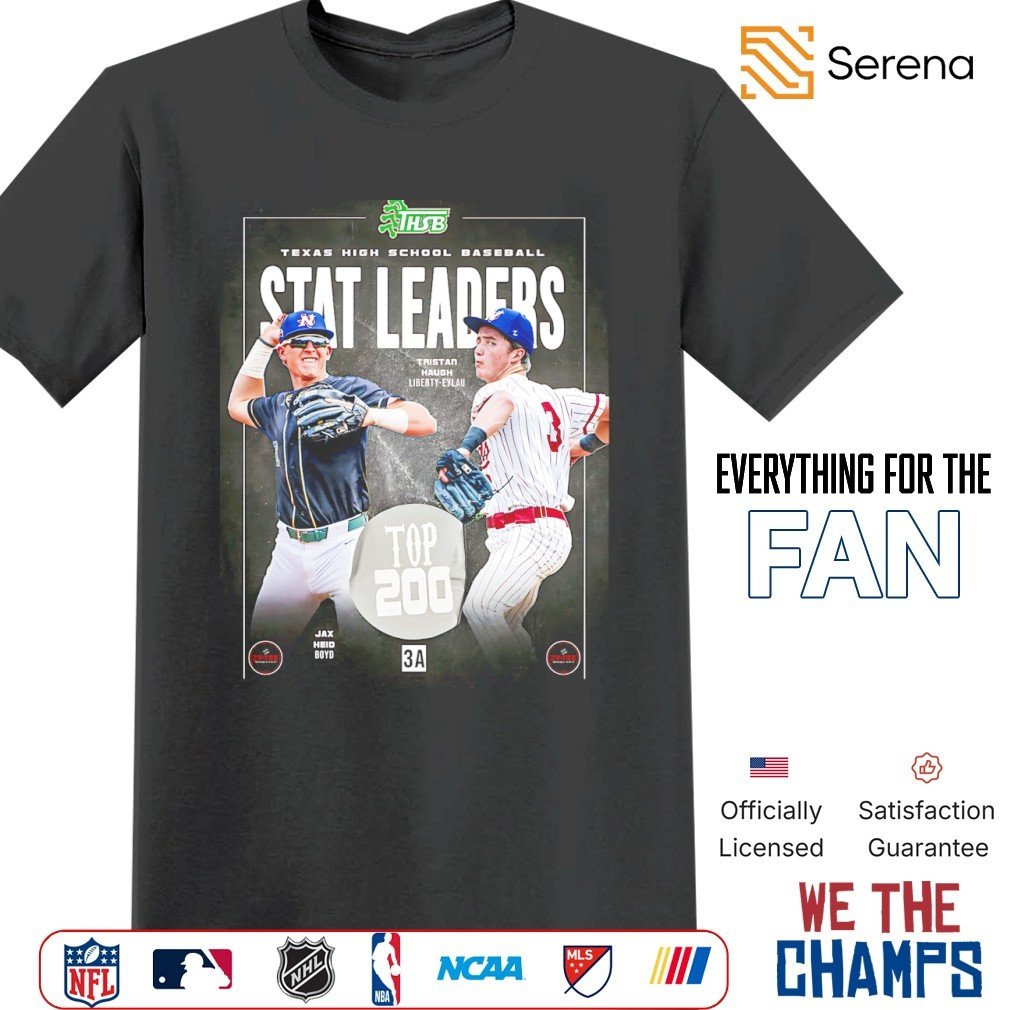 Serenashop08's tweet image. A tribute to Texas 3A high school baseball standouts! ⚾ This tee celebrates Top 200 stat leaders Jax Heid and Tristan Haugh. Perfect for showing support for these talented athletes. ⭐
👉 serenashirt.com/product/thsb-3…
#THSB #HighSchoolBaseball #TexasSports #BaseballLife #FutureStars