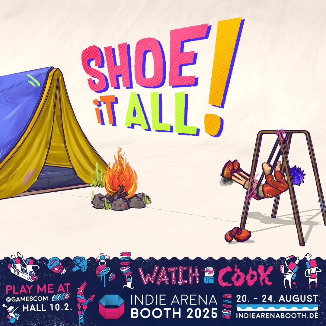AmberbiteGames's tweet photo. Its official 🎉
Shoe it All is part of the IndieArenaBooth at Gamescom 2025. We will showcase our new Demo there. 👟💥
#Gamescom2025 #IAB25 #IndieArenaBooth #gamedev #indiegames #ShoeitAll #shoeter https://t.co/ALZroCoVSq