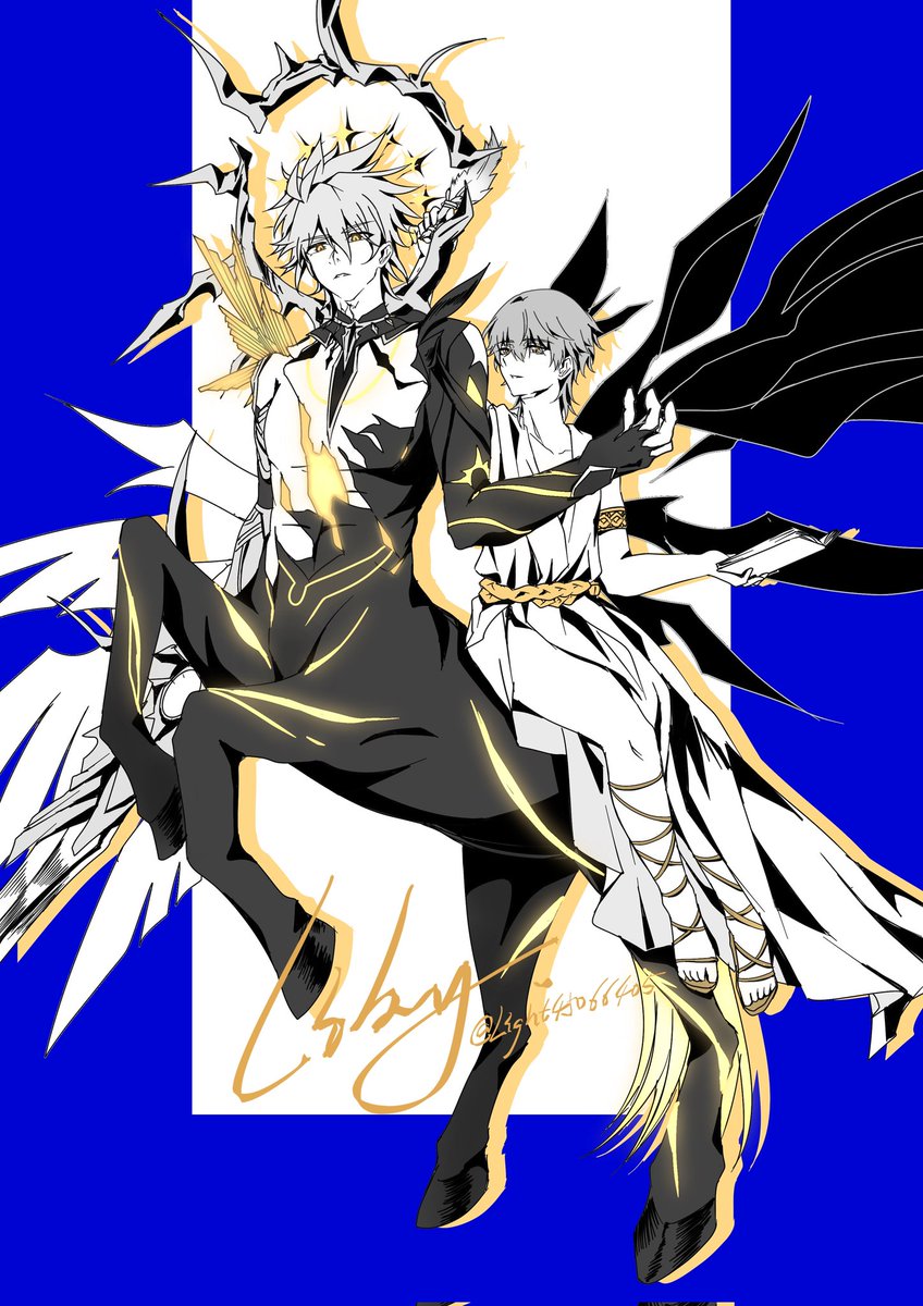 #Phaicae #厄穹 
『神谕何处来』
“天马神”白厄与“女武神”穹，世间都认为天马神臣服于女武神，是甘愿作为女武神的忠臣，但实际上女武神并没有多少神力，是天马神愿意为爱人屈膝。他们也为了保护人马的“心脏”不去戳破世间人们的遐想。

前篇设定前不久发了可以自行查阅