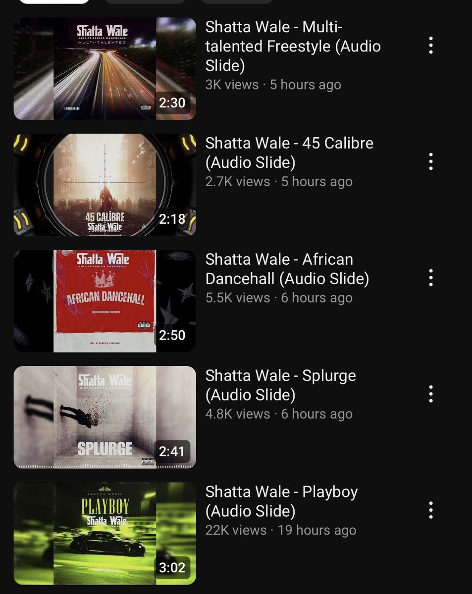 Raph360Trendz's tweet photo. Within 24hrs 5 songs, can your ARTIST do this 😂
SM4LYF https://t.co/AHAK5wBC09