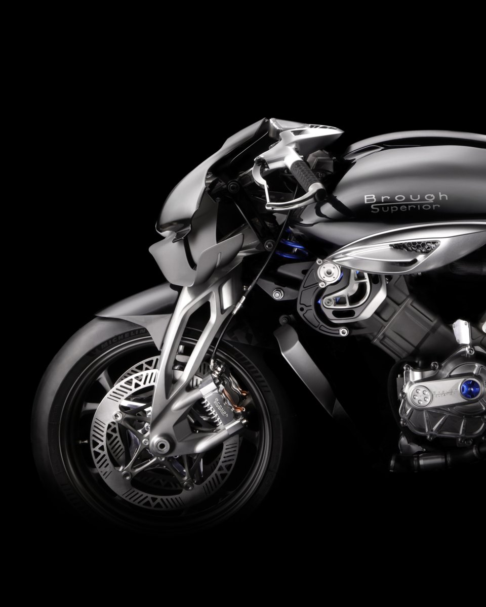 Richard_Mille's tweet image. Richard Mille and Brough Superior, makers of exceptional motorbikes, have combined their talents to create the 150-piece limited RMB01, a unique, track-focused bike, presented for the first time at Le Mans Classic.
