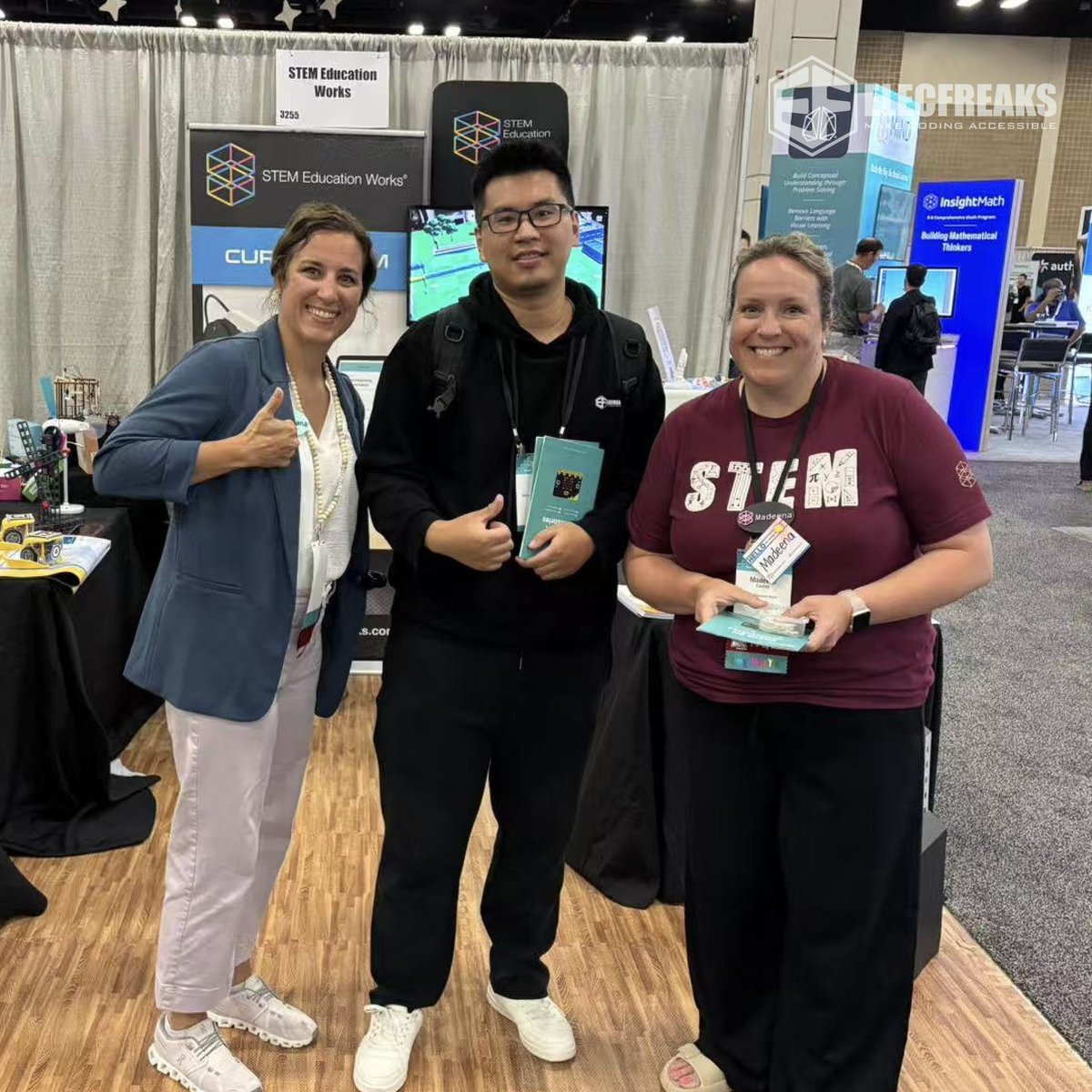 ELECFREAKS (@elecfreaks) on Twitter photo Great catching up with old friends from ELECFREAKS, Damiana Crouch, and Madeena Coates from <a href="/STEMeduWorks/">STEM Education Works</a> at the ISTE exhibition! Always a pleasure to connect and share ideas. Excited to collaborate on some fun product programming learning content—let’s create engaging coding Great catching up with old friends from ELECFREAKS, Damiana Crouch, and Madeena Coates from <a href="/STEMeduWorks/">STEM Education Works</a> at the ISTE exhibition! Always a pleasure to connect and share ideas. Excited to collaborate on some fun product programming learning content—let’s create engaging coding