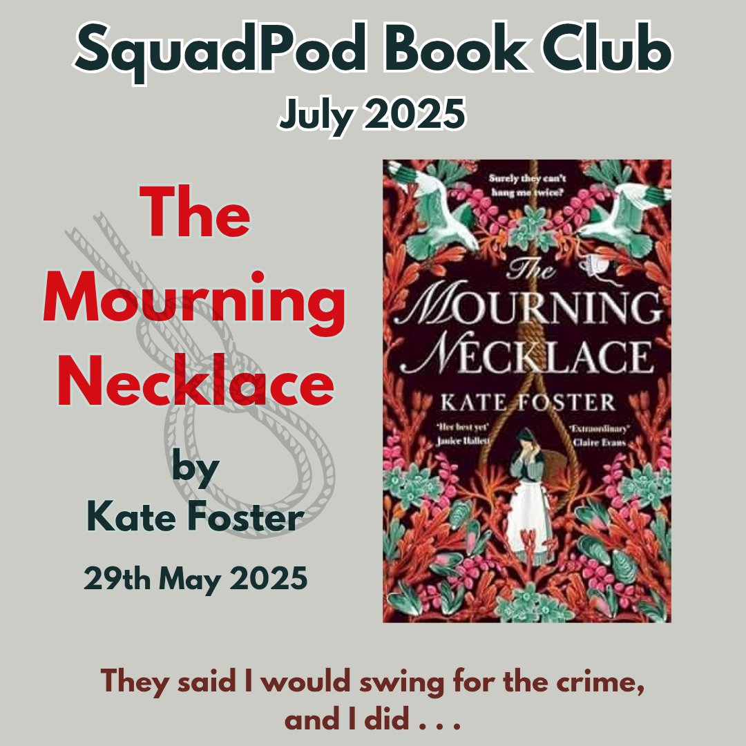 Squadpod3's tweet image. A new month means another fab #SquadPodBookClub pick, and this month it's the stunning new historical fiction novel #TheMourningNecklace from #SquadPodFavourite Kate Foster! ❤ Out now from @MantleBooks 🎉
We cannot wait to share our thoughts with you!
@chlodavies97
