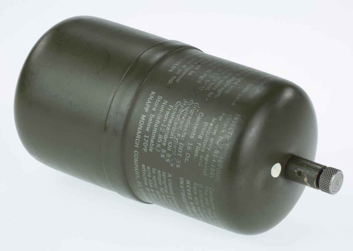 National Museum of the United States Army (@usarmymuseum) on Twitter photo #DYK the <a href="/USArmy/">U.S. Army</a> helped develop bug spray? During #WWII, Army researchers & <a href="/USDA/">Dept. of Agriculture</a> scientists created the “bug bomb” to protect troops from malaria in the Pacific. It worked so well, cases plummeted—and the aerosol can design is still used today.
More: thenmusa.org/exhibit/army-s…. #DYK the <a href="/USArmy/">U.S. Army</a> helped develop bug spray? During #WWII, Army researchers & <a href="/USDA/">Dept. of Agriculture</a> scientists created the “bug bomb” to protect troops from malaria in the Pacific. It worked so well, cases plummeted—and the aerosol can design is still used today.
More: thenmusa.org/exhibit/army-s….