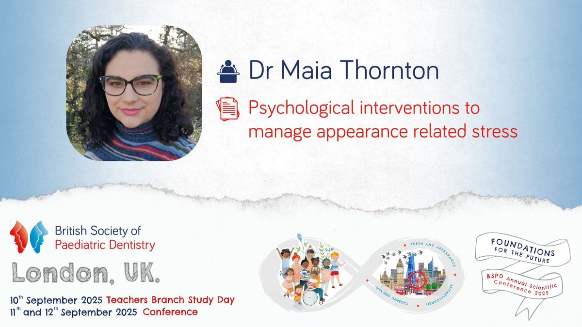 BSPDconf's tweet image. Highlight at #BSPD2025
🎙️ Dr Maia Thornton, Senior Research Fellow, Centre for Appearance Research, University of the West of England
📄 “Psychological interventions to manage appearance related stress”
Find out more ➡️ fitwise.eventsair.com/bspd-2025/
@bspduk @connectTrainees
