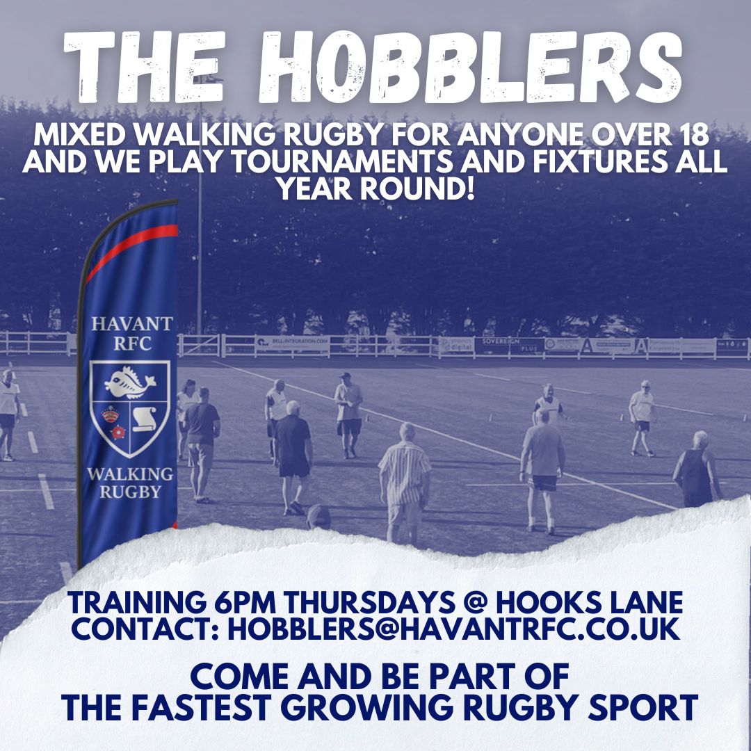 Ever fancied Walking Rugby? Why not pop along to one of these sessions, here at Havant RFC #upthehill