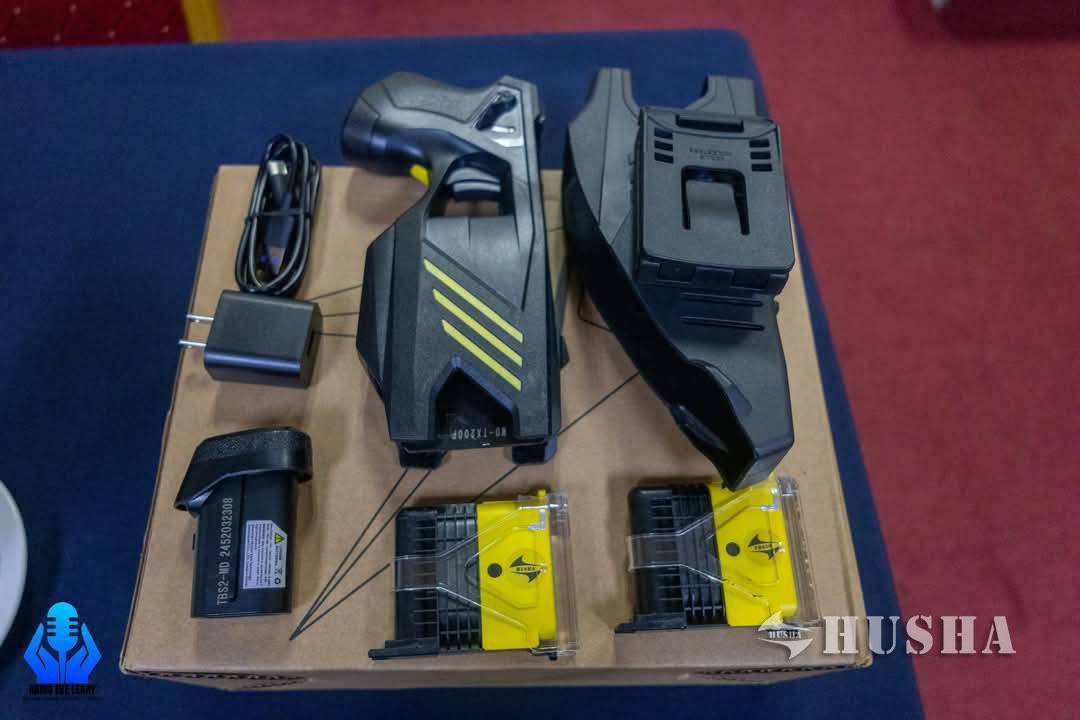 GunHusha's tweet image. 【Guyana Police Force Launched HUSHA CEW TX200P Certification Course】
The Guyana Police Force recently conducted a three-day HUSHA Certification Course covering our CEW TX200P and Body-Worn Camera system.