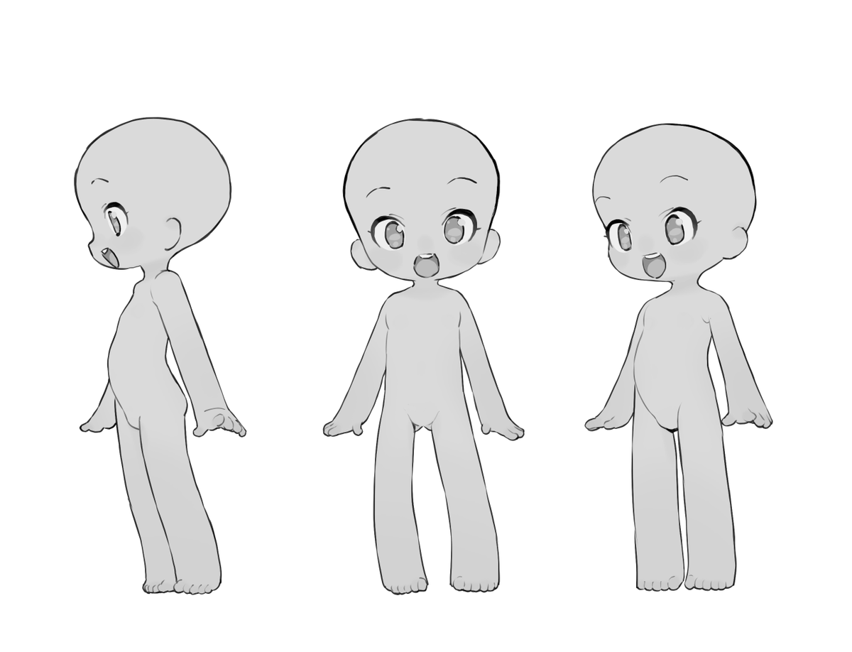 絵を描くときに粘土みたいにパーツで分けて描くのも楽しいです。 