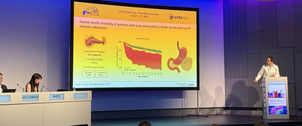 Now the prince of microbiome 🦠 with a little bit different topic this time:

Are PPIs associated with more occlusion of LAMS?

yes!!! ⬆️sour the juice 🍋 - ⬇️ necrosecomies, no more  GI🩸 

If you prescribe them, give the lowest dose. 

#EPC2025

<a href="/YouppiePancreas/">YOUPPIE Pancreas</a> <a href="/EurPancClub/">EPC-Europ Pancr Club</a>