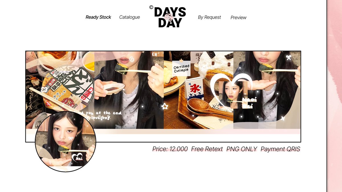 DAYS_BY_DAY's tweet photo. Boleh bantu repost? Makaci!

Haloo mentemen, aku ada layout ready moodie deco ian h2h, isa, rei, eunchae yaa. Harganya 12.000 bisa retext, pay via QRIS. Silakan DM jika ingin take 🙇🏻‍♀️🫶🏻 #zonauang https://t.co/AlteS0Fs5t