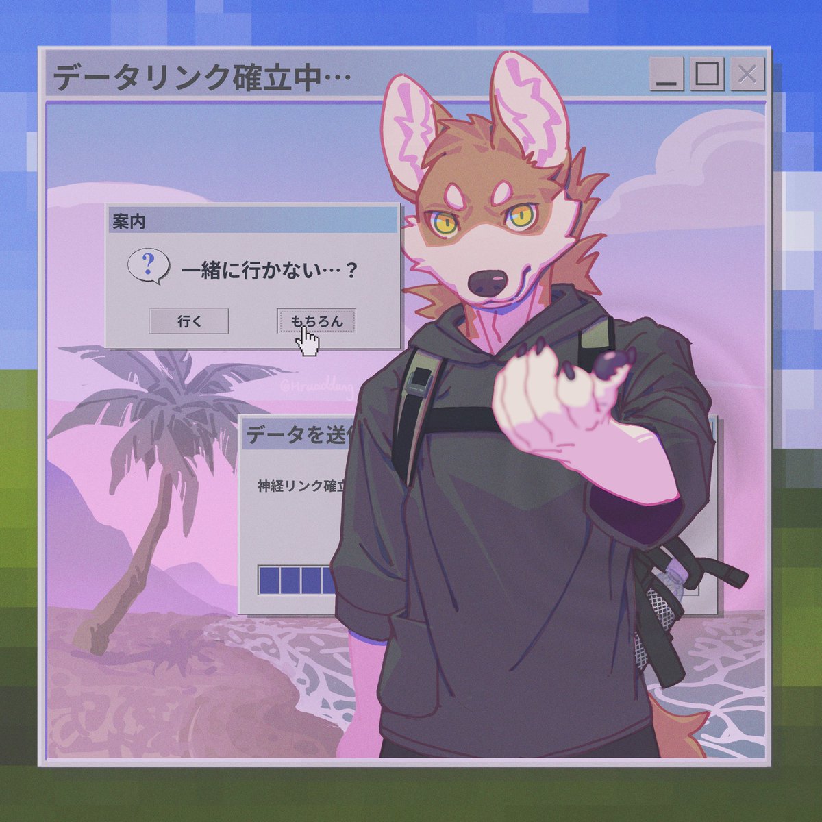 Hruaddung's tweet image. Commission for @Oga_wolf06 

#furry #furryart