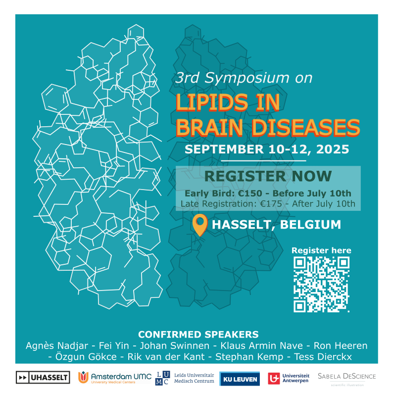 LipidsInBrain's tweet photo. ⏳‼️ Just one week left to register with the Early Bird Discount for the Lipids in Brain Diseases Symposium!
Don’t miss this exciting opportunity to connect with experts and explore the latest research. 🧠
🔗 Register here: https://t.co/OcFfFXQG0O

#Neuroscience #Lipids #Brain https://t.co/sL3JF9j61V