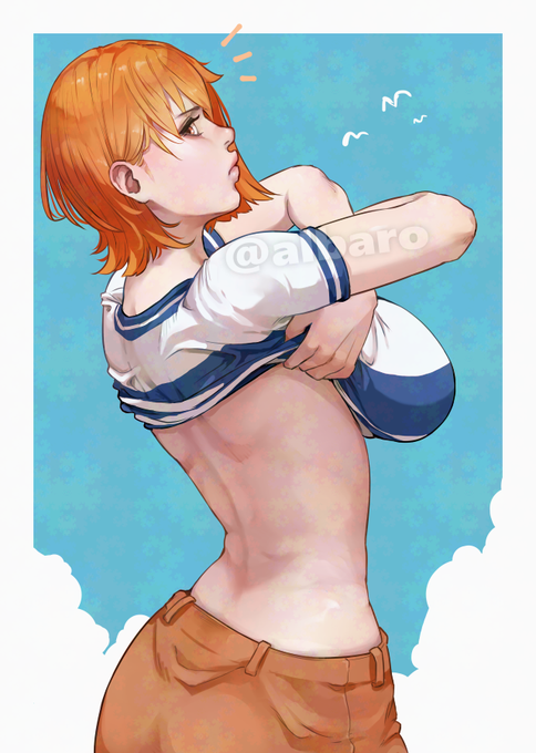 ナミの誕生日ということで前に描いたナミ 