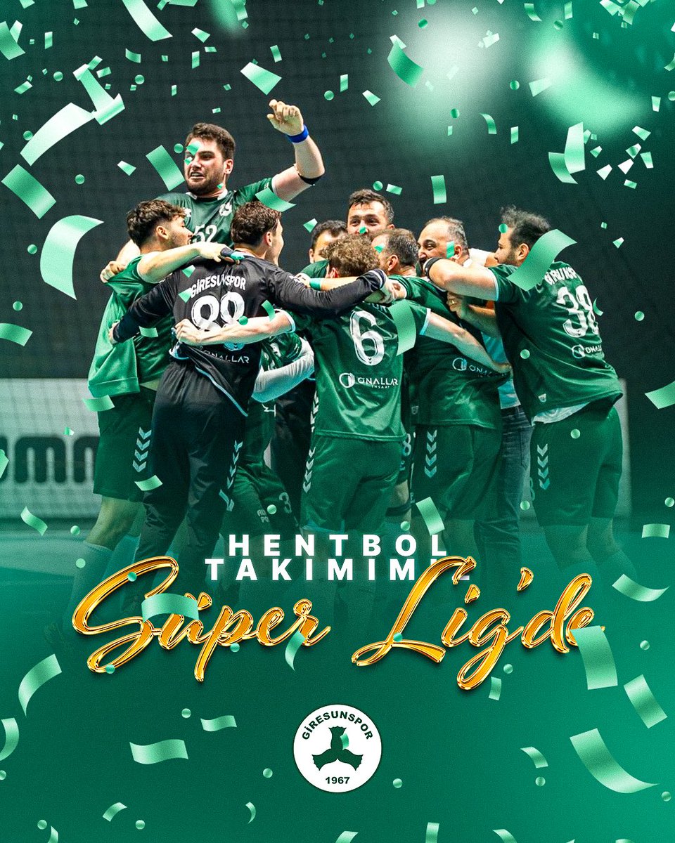 Giresunspor's tweet photo. Erkek Hentbol Takımımız THF Erkekler Süper Ligi’nde mücadele edecek!

Türkiye Hentbol Federasyonu’nun aldığı karar doğrultusunda Önallar Giresunspor Hentbol Takımımız, 2025-2026 sezonundan itibaren Türkiye Hentbol Federasyonu Erkekler Süper Ligi’nde mücadele edecektir. 

Giresunumuzun en önemli markası ve tanıtım aracı olan Giresunsporumuz, sadece futbol alanında değil, farklı bir çok amatör branşta da faaliyetlerine devam eden şehrimizin en önemli sportif organizasyonudur. 

Önümüzdeki sezondan itibaren şehrimizi Türkiye Erkekler Hentbol Süper Ligi’nde en iyi şekilde temsil edecek olan Önallar Giresunspor Erkek Hentbol Takımımıza yönetim kurulumuz adına başarılar diliyoruz.