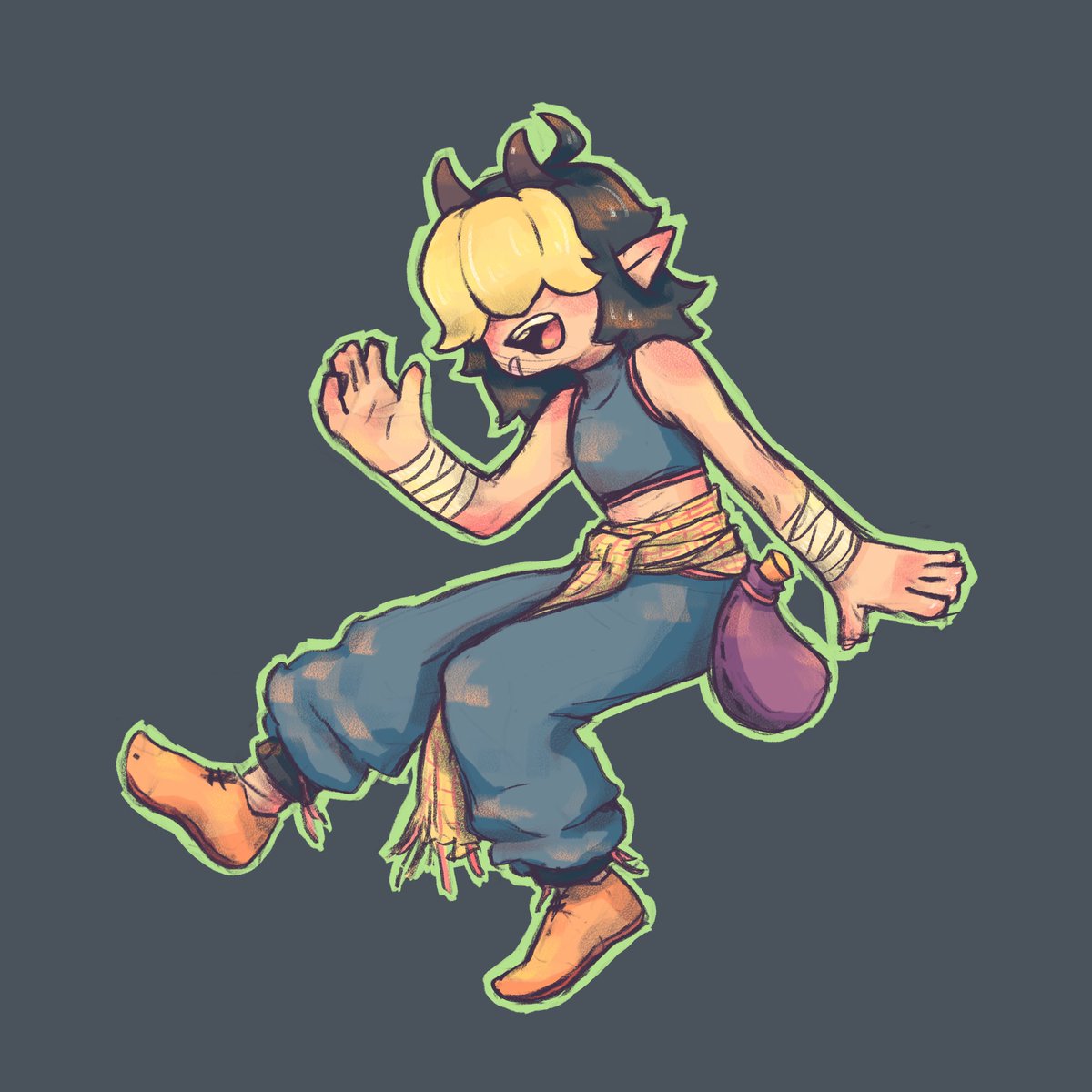 Loune__e's tweet photo. Vovo_Draw’s oc -> Patauriz 
This is my first artfight attack !
#artfight2025 #artfightteamfossils https://t.co/mwI6YKZNAW