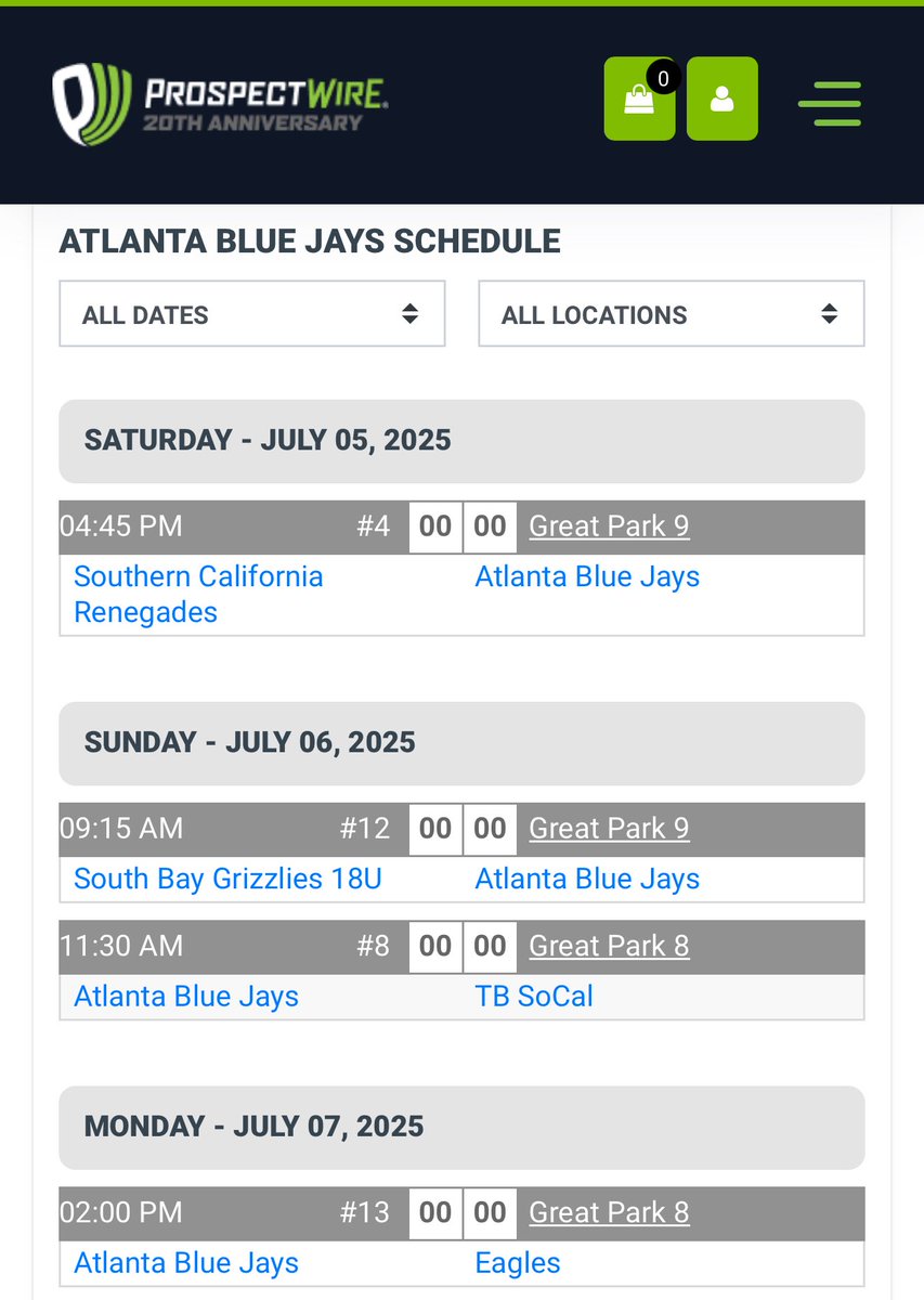 Logan Grubbs (@loganmgrubbs) on Twitter photo Excited to be heading west to Orange County to participate in the Prospect Wire LA Invitational and then to Phoenix for the 2025 17u PG WWBA National Championship. We will then finish the roadtrip in Hoover at the 2025 PG 17u National Elite Championship.
<a href="/atlantabluejays/">Atlanta Blue Jays</a> Excited to be heading west to Orange County to participate in the Prospect Wire LA Invitational and then to Phoenix for the 2025 17u PG WWBA National Championship. We will then finish the roadtrip in Hoover at the 2025 PG 17u National Elite Championship.
<a href="/atlantabluejays/">Atlanta Blue Jays</a>