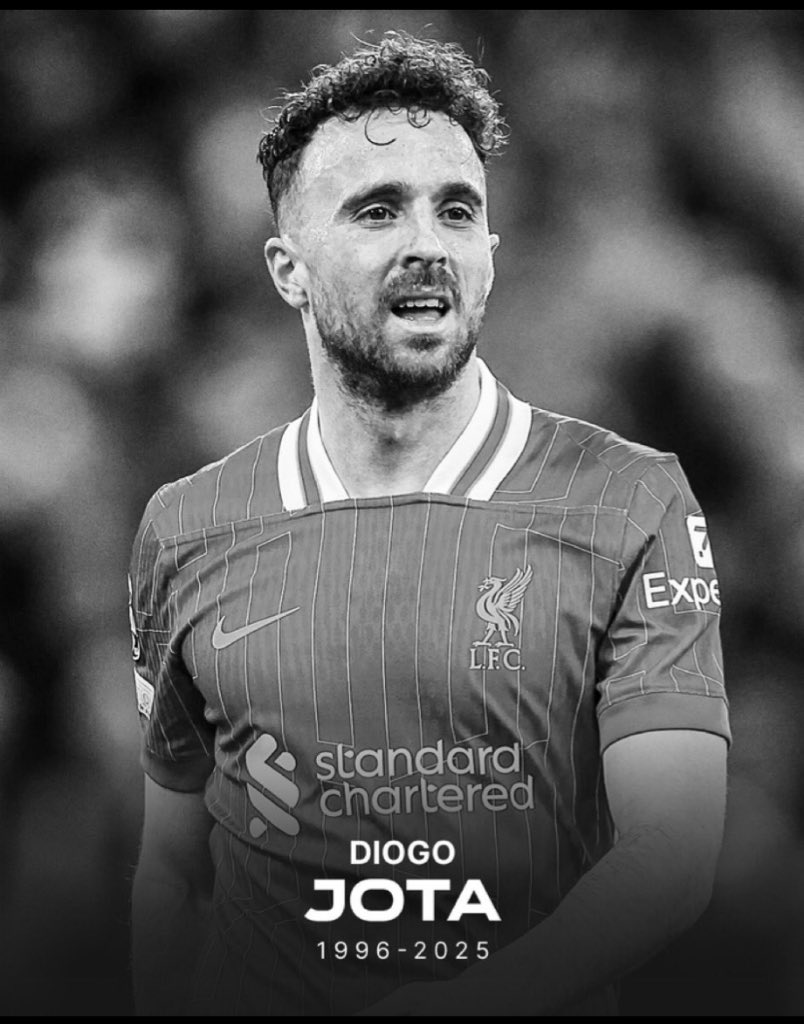 ifyruth94's tweet image. π Diogo Jota, taken from us far too soon.
At just 28 years old, he was more than a talented player; he was a loving father and a true fighter. From his beginnings in PaΓ§os de Ferreira to the iconic Anfield, he poured his heart and soul into the game. It's hard to believe thatβ¦